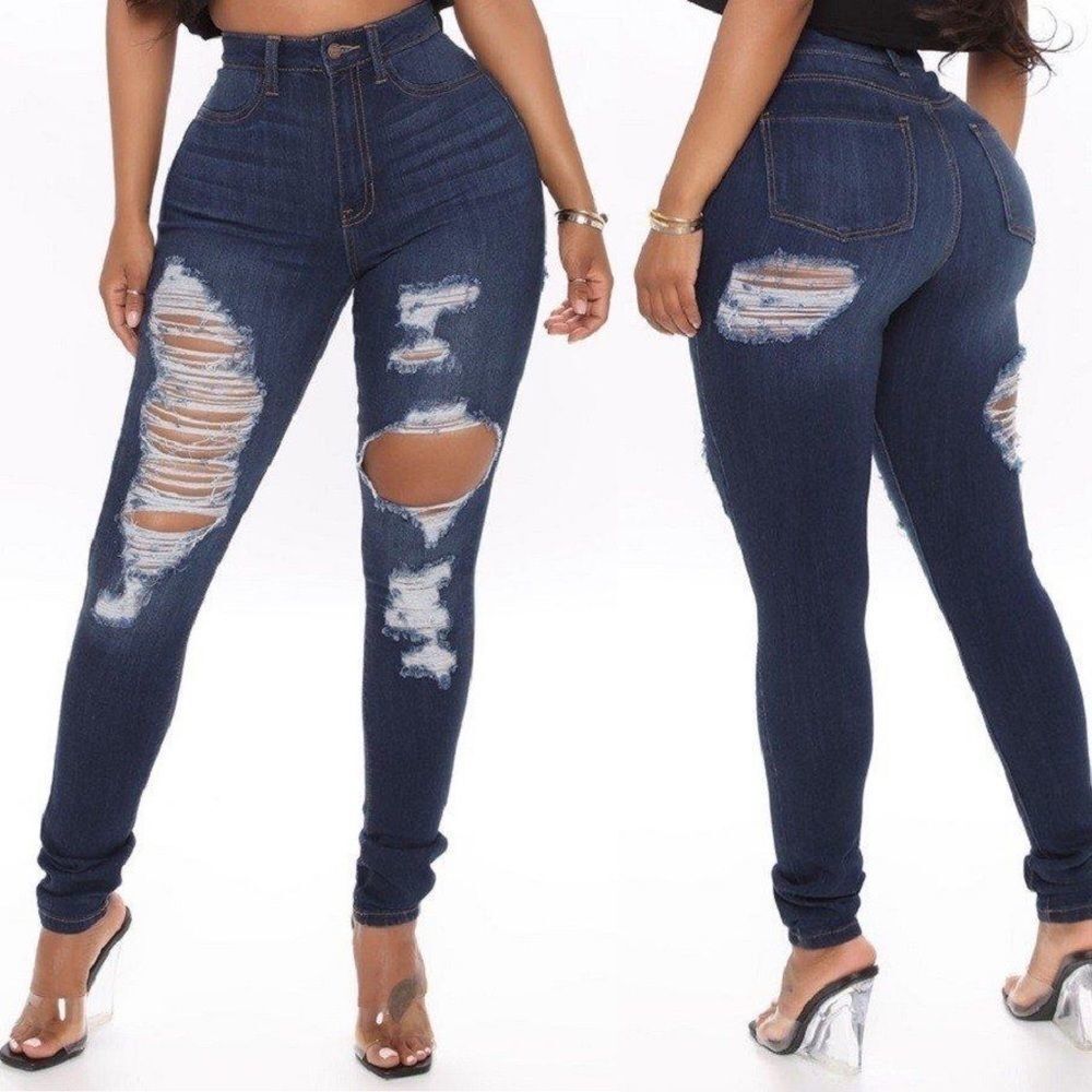 Take Chances Skinny Jeans - Dark
